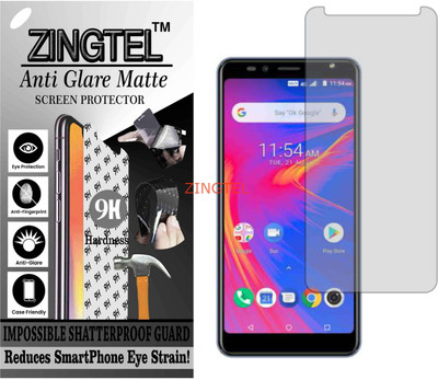 ZINGTEL Tempered Glass Guard for KARBONN PLATINUM P9 (16GB) (Matte Flexible Shatterproof)(Pack of 1)