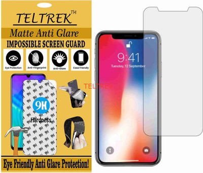 TELTREK Tempered Glass Guard for APPLE IPHONE X (Matte Flexible Shatterproof)(Pack of 1)