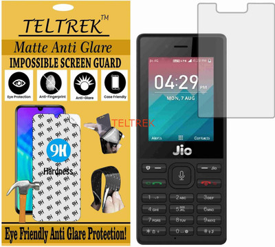 TELTREK Tempered Glass Guard for JIO LYF 2403 (Matte Flexible Shatterproof)(Pack of 1)