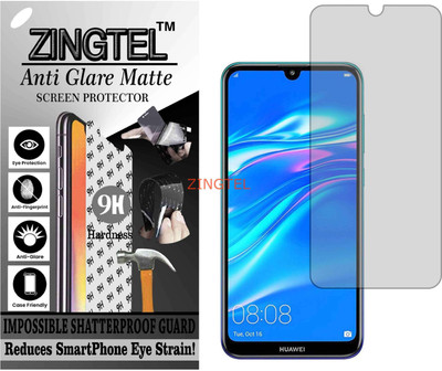 ZINGTEL Tempered Glass Guard for HUAWEI HONOR Y7 PRIME 2019 (Matte Flexible Shatterproof)(Pack of 1)
