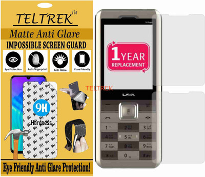 TELTREK Tempered Glass Guard for LAVA 34 PLUS (Matte Flexible Shatterproof)(Pack of 1)