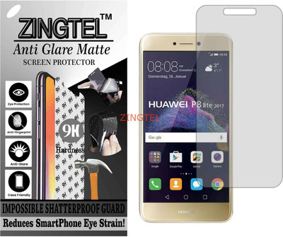 ZINGTEL Tempered Glass Guard for HUAWEI P8 LITE 2017 (Matte Flexible Shatterproof)(Pack of 1)