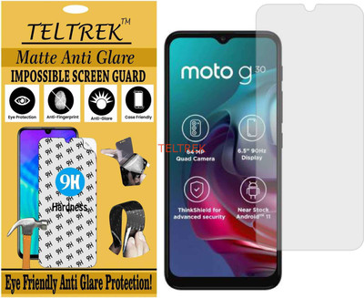 TELTREK Tempered Glass Guard for MOTOROLA MOTO G30 (Matte Flexible Shatterproof)(Pack of 1)