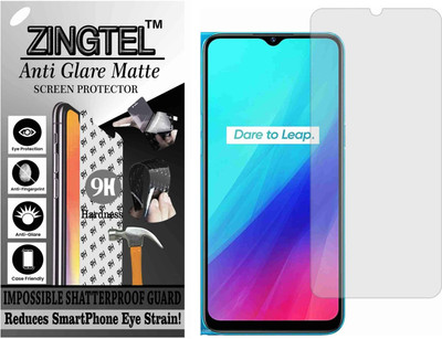 ZINGTEL Tempered Glass Guard for REALME C3 (3 CAMERAS) (Matte Flexible Shatterproof)(Pack of 1)