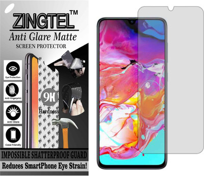ZINGTEL Tempered Glass Guard for SAMSUNG A70 (Matte Flexible Shatterproof)(Pack of 1)