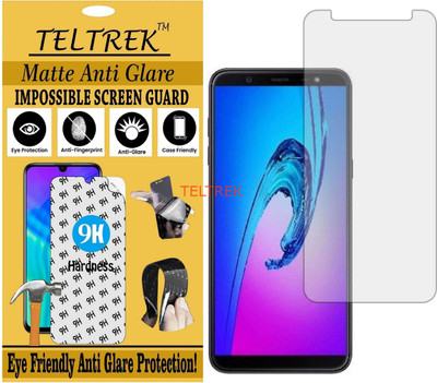 TELTREK Tempered Glass Guard for SAMSUNG J8 PLUS (Matte Flexible Shatterproof)(Pack of 1)