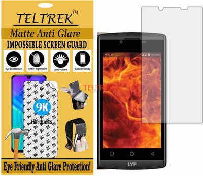 TELTREK Tempered Glass Guard for JIO LYF FLAME 7 (Matte Flexible Shatterproof)(Pack of 1)