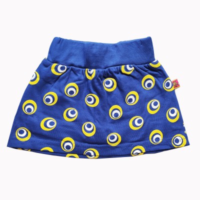 Honey Girls Printed Baby Girls Regular Blue Skirt