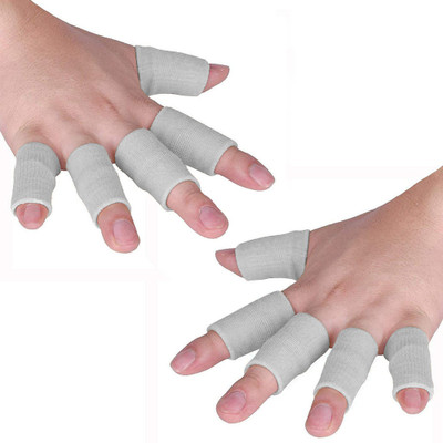 Joyfit 10Pcs Of Finger Support Protector for Cricket, Exercise for Men & Women Finger Support(Grey)