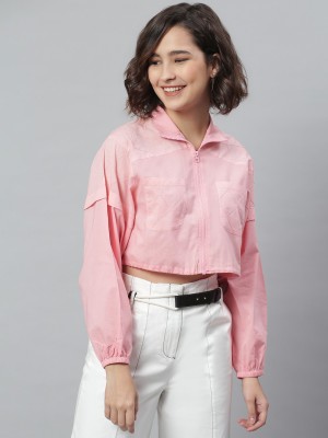 KASSUALLY Casual Full Sleeve Solid Women Pink Top