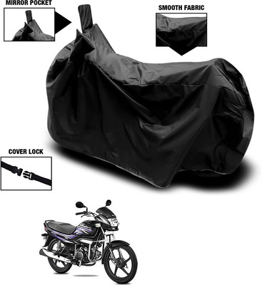 KEDIT Waterproof Two Wheeler Cover for Hero(Super Splendor, Black)