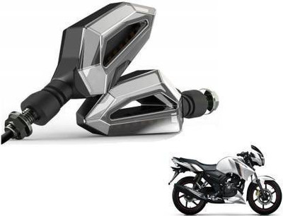 QUIRKY ZONE Front, Rear LED Indicator Light for TVS Apache RTR 160, Universal For Bike(Yellow, Blue)