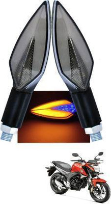 QUIRKY ZONE Front, Rear LED Indicator Light for Honda CB Hornet 160, Universal For Bike(Yellow, Blue)