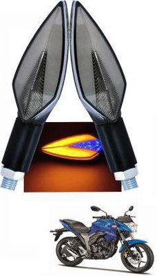 QUIRKY ZONE Front, Rear LED Indicator Light for Suzuki Gixxer, Universal For Bike(Yellow, Blue)