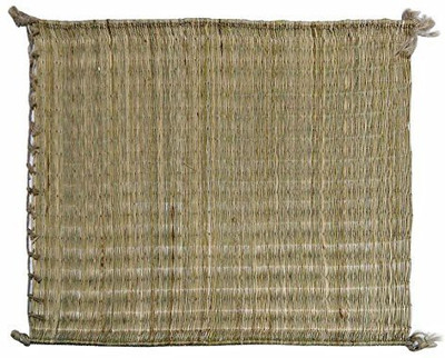 NEALEXKLUSIVE Natural Handmade Grass Kusha Aasan/mat for Puja, Yoga, Pranayam, Meditation (51x51 cm Each) 02 pc. Altar Cloth(Pack of 2)