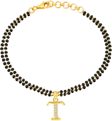 VSHINE FASHION JEWELLERY Alloy, Brass, Copper Cubic Zirconia Gold-plated Charm Bracelet