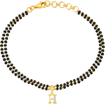 VSHINE FASHION JEWELLERY Alloy, Brass, Copper Cubic Zirconia Gold-plated Charm Bracelet