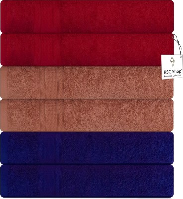 KSC Shop Cotton 500 GSM Hand Towel Set(Pack of 6)