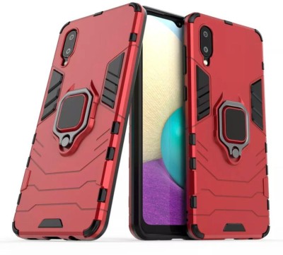 MOBIRUSH Back Cover for Samsung Galaxy M02 / A02(Red, Rugged Armor, Pack of: 1)