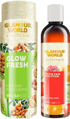 Glamour World Ayurvedic Glow Fresh & Glow Fair Solution(2 Items in the set)
