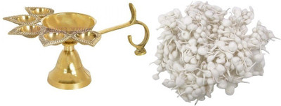 PUCHKOO Brass (Pack of 2) Table Diya(Height: 1.6 inch)