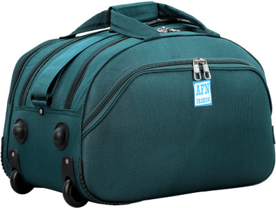 AFN FASHION (Expandable) Duffel Trolley Polyester Waterproof Luggage Travel Duffel Trolley Bag with 2 Wheels for Men and Women Duffel With Wheels (Strolley)