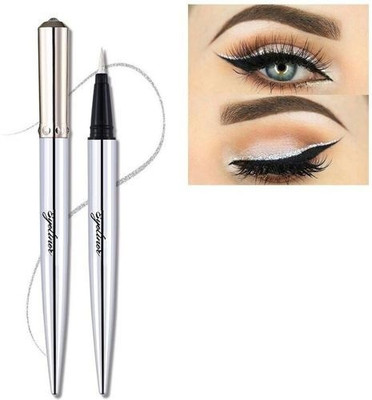 GFSU ROCK YOUR LOOK FROM THIN TO BOLD SHIMMERY EYE LINER COMBO OF TWO 3 g(SILVER)