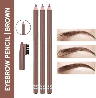 MYEONG Waterproof Eyebrow Pencils Filling and Outlining Brown Color Eye Brow Pencil(Brown)