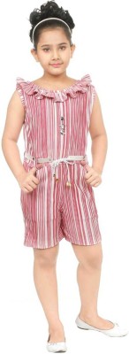 ADITI FAB Striped Girls Jumpsuit