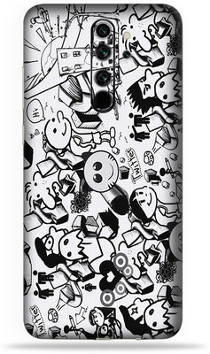 Satisfactory Mi Note 8 Pro Mobile Skin(Doodle Skin With Matte Finish)