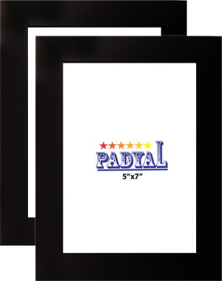 PADYAL Wood Table Photo Frame(Black, 2 Photo(s), 5x7 Inch)