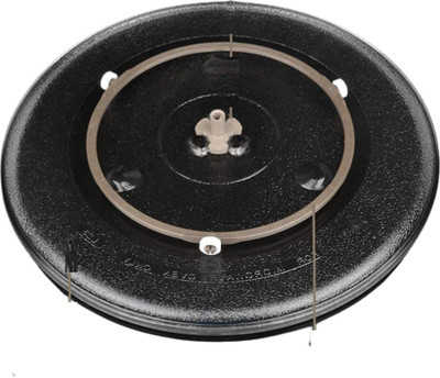 Payflip 12.5 Inch Microwave Oven Replacement Turntable/Rotating/Baking Glass Tray/Glass Plate Fiber Glass Microwave Turntable Plate Fiber Glass With Complete Set Roller & Shaft Fiber Glass, Plastic Microwave Turntable Plate