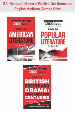 Gullybaba IGNOU Generic Elective BEGC-105 BEGC-106 BEGC-107 In English 3rd Semester Combo Of Ignou Help Books With Solved Sample Papers And Important Exam Study Notes(Paperback, Gullybaba Publishing House Pvt. Ltd.) Gullybaba IGNOU Generic Elective BEGC-105 BEGC-106 BEGC-107 In English 3rd Semester Combo Of Ignou Help Books With Solved Sample Papers And Important Exam Study Notes(Paperback, Gullybaba Publishing House Pvt. Ltd.)