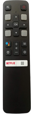Com C RC802V FMR1 32F2A 40F2A 49F2A LED LCD Smart TV HD Remote Control with Netflix Function Compatible for  Small TCL Remote Controller(Black)