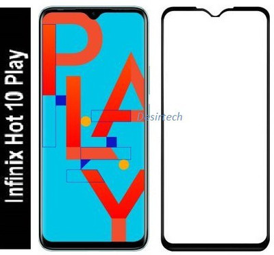 SBSPROTECTION Edge To Edge Tempered Glass for Infinix Smart 4 Plus, Infinix Smart 4, Infinix Smart 5, Infinix Hot 10 Play, Infinix Hot 10s(Pack of 1)