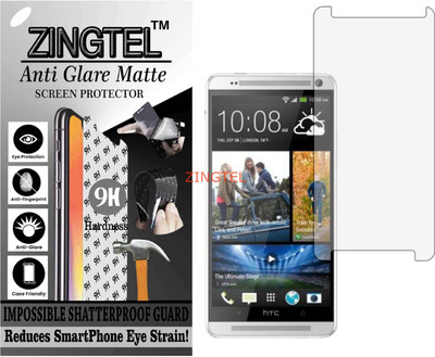 ZINGTEL Tempered Glass Guard for HTC ONE MAX 16GB (Matte Flexible Shatterproof)(Pack of 1)