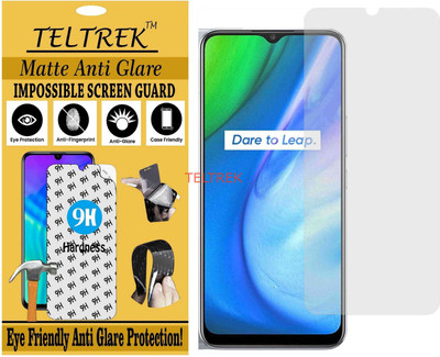 TELTREK Tempered Glass Guard for REALME V3 (Matte Flexible Shatterproof)(Pack of 1)