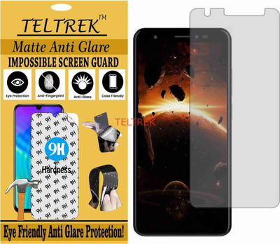 TELTREK Tempered Glass Guard for LAVA Z91E (Matte Flexible Shatterproof)(Pack of 1)