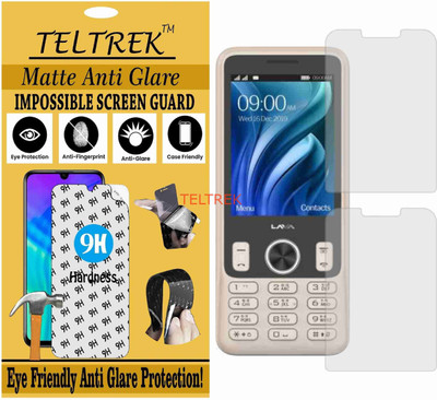 TELTREK Tempered Glass Guard for LAVA A9 (Matte Flexible Shatterproof)(Pack of 1)