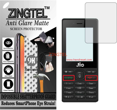 ZINGTEL Tempered Glass Guard for JIO LYF F41 (Matte Flexible Shatterproof)(Pack of 1)