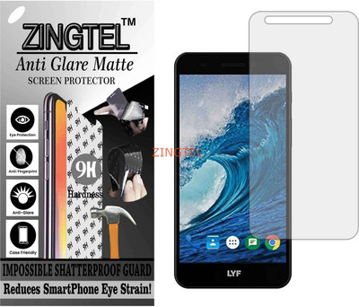 ZINGTEL Tempered Glass Guard for LYF WATER F1 (LS-5505) (Matte Flexible Shatterproof)(Pack of 1)