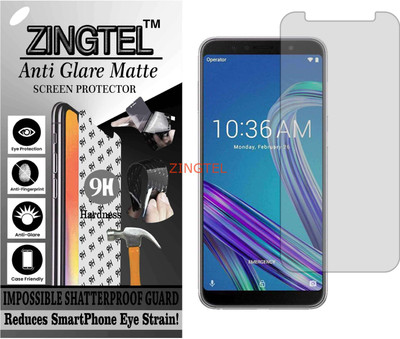 ZINGTEL Tempered Glass Guard for ASUS ZENFONE MAX PRO (M1) (Matte Flexible Shatterproof)(Pack of 1)