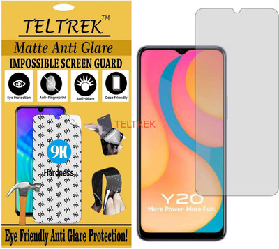 TELTREK Tempered Glass Guard for VIVO Y20 (Matte Flexible Shatterproof)(Pack of 1)