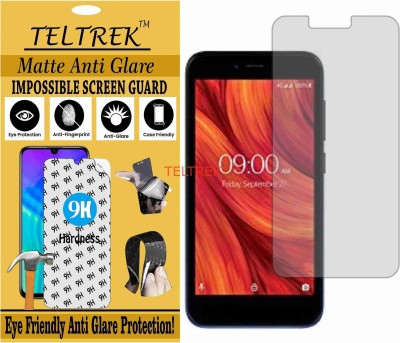 TELTREK Tempered Glass Guard for LAVA Z41 (Matte Flexible Shatterproof)(Pack of 1)