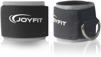 Joyfit Ankle Straps with Pad and D Ring Ankle Support(Grey)