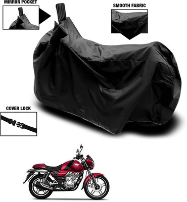 KEDIT Waterproof Two Wheeler Cover for Bajaj(V15, Black)