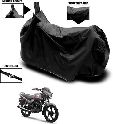 KEDIT Waterproof Two Wheeler Cover for TVS(Star City Plus, Black)