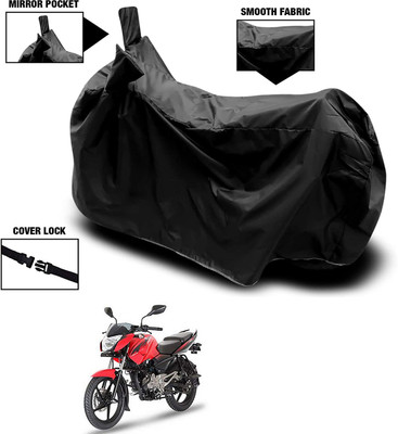 KEDIT Waterproof Two Wheeler Cover for Bajaj(Pulsar 135 LS DTS-i, Black)