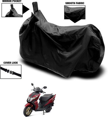 KEDIT Waterproof Two Wheeler Cover for Honda(Dio, Black)