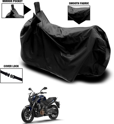 KEDIT Waterproof Two Wheeler Cover for Bajaj(Dominar 250, Black)
